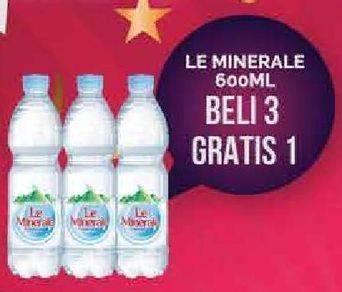 Promo Harga LE MINERALE Air Mineral 600 ml - Hypermart