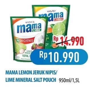 Promo Harga Mama Lemon Cairan Pencuci Piring Jeruk Nipis 950 ml - Hypermart