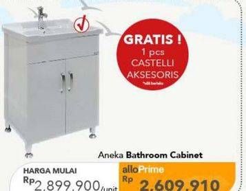 Promo Harga PVC Bathroom Cabinet  - Carrefour