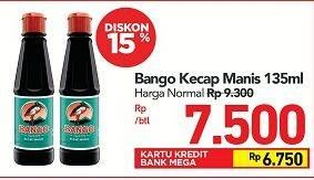 Promo Harga BANGO Kecap Manis 135 ml - Carrefour