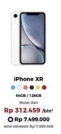 Promo Harga APPLE iPhone XR | Liquid Retine HD LCD 6.1 inch - Kamera 12MP 7MP  - Erafone