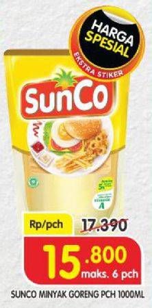 Promo Harga SUNCO Minyak Goreng 1000 ml - Superindo