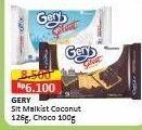 Promo Harga Gery Malkist Saluut Chocolate, Saluut Coconut 105 gr - Alfamart