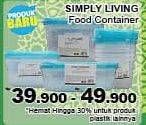 Promo Harga SIMPLY LIVING Food Container  - Giant