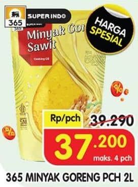 Promo Harga 365 Minyak Goreng 2000 ml - Superindo