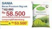 Promo Harga Sania Beras Premium 5000 gr - Indomaret