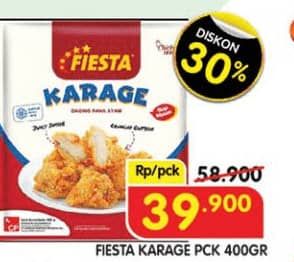 Promo Harga Fiesta Ayam Siap Masak Karage 500 gr - Superindo