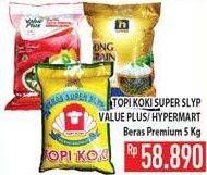 Promo Harga Topi Koki Super Slyp/ Value Plus/ Hypermart Beras Premium  - Hypermart