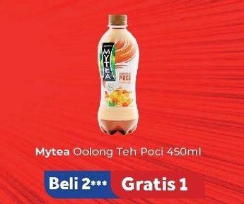 Promo Harga Mytea Minuman Teh Oolong 450 ml - Carrefour