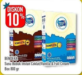 Promo Harga FRISIAN FLAG Susu Bubuk Kompleta Cokelat, Full Cream, Vanila 800 gr - Hypermart