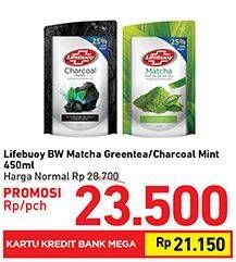 Promo Harga LIFEBUOY Body Wash Matcha, Charcoal And Mint 450 ml - Carrefour
