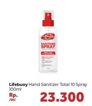 Promo Harga LIFEBUOY Hand Sanitizer Total 10 90 ml - Carrefour