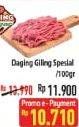 Promo Harga Daging Giling Sapi Spesial per 100 gr - Hypermart