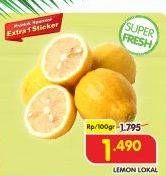 Promo Harga Lemon Lokal per 100 gr - Superindo