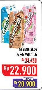 Promo Harga Greenfields Fresh Milk 1000 ml - Hypermart