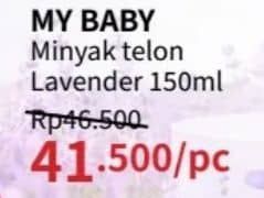 My Baby Minyak Telon Plus 150 ml Diskon 10%, Harga Promo Rp41.500, Harga Normal Rp46.500