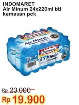 Promo Harga INDOMARET Air Mineral per 24 botol 220 ml - Indomaret