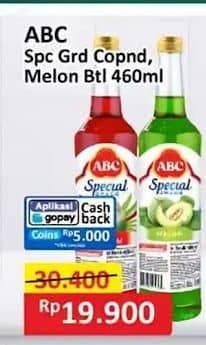 Promo Harga ABC Syrup Special Grade Melon, Coco Pandan 485 ml - Alfamart