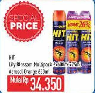 Promo Harga Hit Aerosol Lili Blossom/Orange  - Hypermart
