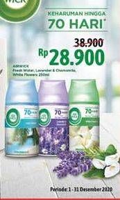 Promo Harga AIR WICK Freshmatic Aerosol Fresh Water, Lavender Chamomile, White Flowers 250 ml - Alfamidi
