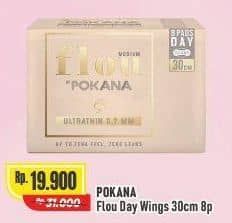 Promo Harga Pokana Flou Pembalut SAP Ultrathin 0,7 mm Medium Wings 30 Cm 8 pcs - Alfamart
