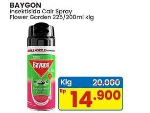Promo Harga Baygon Insektisida Spray Flower Garden 200 ml - Indomaret