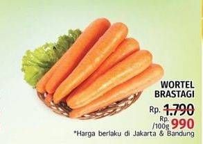 Promo Harga Wortel Berastagi per 100 gr - LotteMart