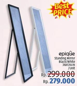 Promo Harga EPIQUE Standing Mirror Black, White  - LotteMart