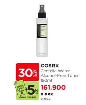 Promo Harga Cosrx Centella Water Alcohol Free Toner 150 ml - Watsons