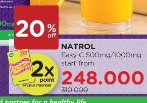 Promo Harga Natrol Easy C 500 mg/1000 mg  - Watsons