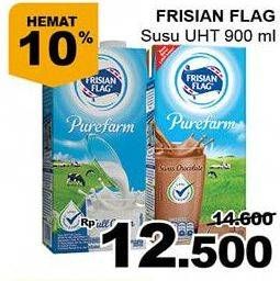 Promo Harga FRISIAN FLAG Susu UHT Purefarm 900 ml - Giant