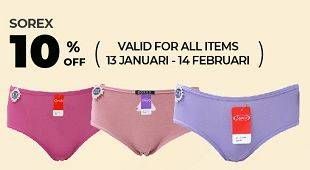 Promo Harga SOREX Celana Dalam Wanita  - Carrefour
