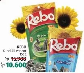 Promo Harga Rebo Kuaci Bunga Matahari All Variants 150 gr - LotteMart