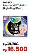 Promo Harga Laurier Relax Night 35cm 12 pcs - Indomaret