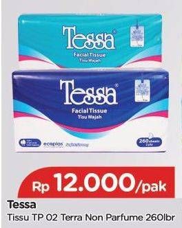 Promo Harga TESSA Facial Tissue TP02 260 pcs - TIP TOP
