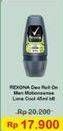 Promo Harga REXONA Men Deo Roll On Natural Fresh Lime Cool 45 ml - Indomaret