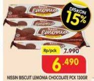Promo Harga Nissin Cookies Lemonia Chocolate 130 gr - Superindo