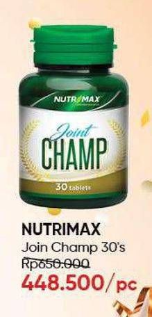 Promo Harga NUTRIMAX Joint Champ 30 pcs - Guardian