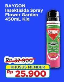 Promo Harga Baygon Insektisida Spray Flower Garden 450 ml - Indomaret