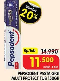 Promo Harga PEPSODENT Pasta Gigi Complete 8 Actions 150 gr - Superindo