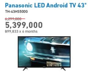 Promo Harga PANASONIC TH-43HS500G | Android TV   - Electronic City