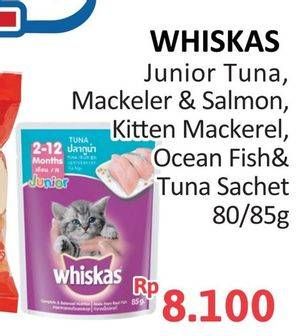 Promo Harga Whiskas JUnior/Kitten  - Alfamidi