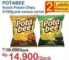 Promo Harga POTABEE Snack Potato Chips All Variants 57 gr - Indomaret