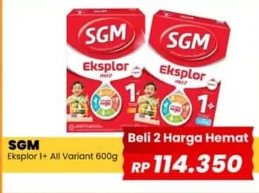Promo Harga SGM Eksplor 1+ Susu Pertumbuhan All Variants 600 gr - Yogya