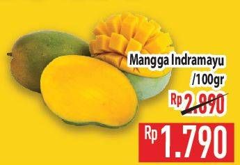 Promo Harga Mangga Indramayu per 100 gr - Hypermart