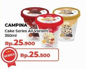Promo Harga Campina Ice Cream Cake Series All Variants 350 ml - Yogya
