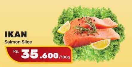 Promo Harga Salmon Fillet Slice 100 gr - Yogya