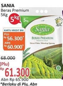 Promo Harga Sania Beras Premium 5000 gr - Alfamidi