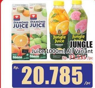 Promo Harga Diamond Jungle Juice All Variants 1000 ml - Hari Hari