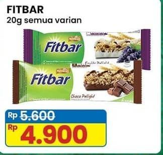 Promo Harga Fitbar Makanan Ringan Sehat All Variants 20 gr - Indomaret